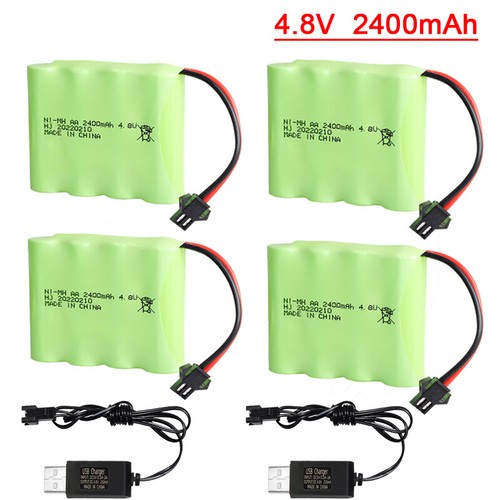 4pack 2400mah mh - 4.8v,